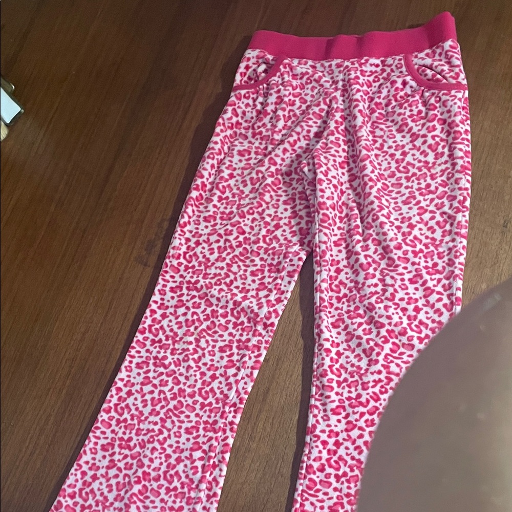 Aeropostale Kids Pink Patterned Pajama Bottoms